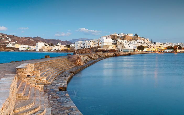View of Naxos island